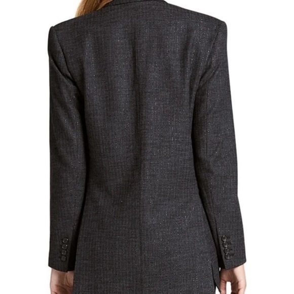 NEW A.L.C Gray Chadwick Oversized Pinstripe Blazer - Picture 3 of 15